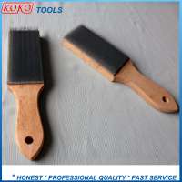 Needle Cloth File Cleaning Brushes with Wooden Handle