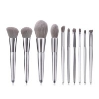 10 makeup brushes set elegant silver flame brush loose powder makeup brushes tools